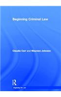 Beginning Criminal Law