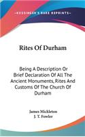 Rites Of Durham