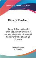 Rites Of Durham