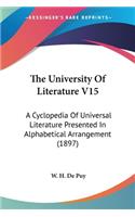 The University Of Literature V15