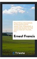 Practical Examples in Quantitative Analysis, Forming a Concise Guide to the Analysis of Water, Etc