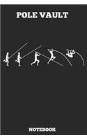 Pole Vault Notebook: Great gift Idea Pole Vault Coach (6x9 - 100 Dot Gride Pages )