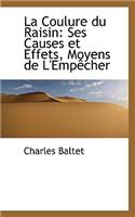 La Coulure Du Raisin: Ses Causes Et Effets, Moyens de L'Emp Cher: (English)