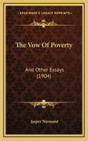 The Vow Of Poverty