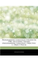 Articles on Programming Languages Created in 1986, Including: ERLANG (Programming Language), Objective-C, Object Pascal(English)