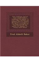 State of Michigan. Supreme Court. Stephen Baldwin, Complainant and Appellee, vs. Fred A. Baker, Defendant and Appellant: Brief for Appellant [On the P