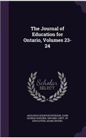 The Journal of Education for Ontario, Volumes 23-24