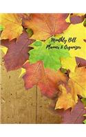 Monthly Bill Planner and Organizer: Budget Planning Journal/Financial Planning Journal(Bill Tracker, Expense Tracker, Home Budget Book/Extra Large)