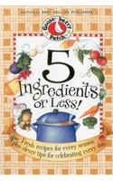 5 INGREDIENTS OR LESS COOKBOOKPB