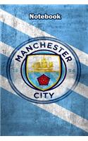 Manchester City Design 4 Notebook For Man City Fans and Lovers: Lined Notebook / Journal Gift, 120 Pages, 6x9, Soft Cover, Matte Finish