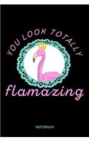 You Look Totally Flamazing Notizbuch
