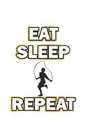 Eat Sleep Repeat: Monatsplaner, Termin-Kalender - Geschenk-Idee für Fitness Fans - A5 - 120 Seiten