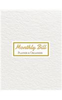 Monthly Bill Planner&Organizer: Expense Finance Budget book By A Year & Daily calendar Bill Budgeting And Organizer Tracker Workbook journals Business Money Notebook Planning finan