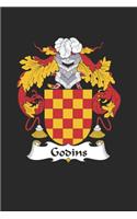 Godins: Godins Coat of Arms and Family Crest Notebook Journal (6 x 9 - 100 pages)