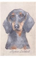 Miniature Dachshund Dog Portrait Notebook: Blank Lined Journal for Dog Lovers, Dog Mom, Dog Dad and Pet Owners - 6x9 with College Ruled Pages(13 Watercolor Dog Journals)