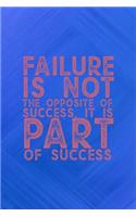 Failure Is Not The Opposite Of Success. It Is Part Of Success