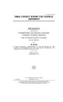 Tribal contract support cost technical amendments