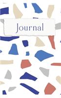 Modern Terrazzo 6 x 9 inch Journal, 200 Pages, Wide Ruled, Soft Cover