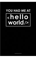 You Had Me at Hello World: Address Book(309 Address Book)