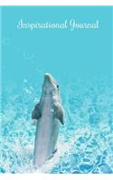 Inspirational Journal: 100 Motivational Quotes Inside, Inspirational Thoughts for Every Day, Lined Notebook, 100 Pages (Cute Dolphin Cover)