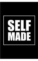 Self Made: Journal, Diary, Colorful, Unique, Motivational Notebook (100 Pages, Lined, 6 X 9)