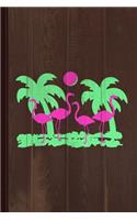 Pink Flamingos Journal Notebook