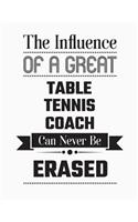 The Influence of a Great Table Tennis Coach Can Never Be Erased