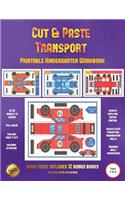 Printable Kindergarten Workbook (Cut and Paste Transport)