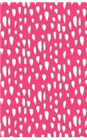 Journal Notebook Abstract Splashes Pink