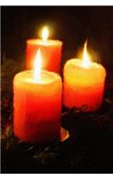 3 Candles - Lined Notebook with Margins: 101 Pages, Medium Ruled, 6 x 9 Journal, Soft Cover