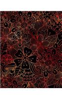 Bullet Journal Notebook Flower Pattern 8