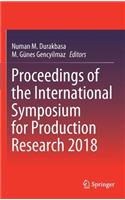 Proceedings of the International Symposium for Production Research 2018
