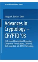 Advances in Cryptology -- Crypto '93