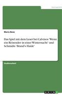 Das Spiel mit dem Leser bei Calvinos 'Wenn ein Reisender in einer Winternacht' und Schmidts 'Brand's Haide'