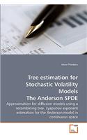 Tree estimation for Stochastic Volatility Models The Anderson SPDE