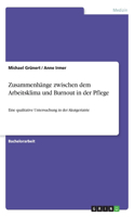 Zusammenhänge zwischen dem Arbeitsklima und Burnout in der Pflege