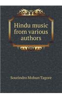 Hindu Music from Various Authors