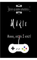 Questo quaderno appartiene a Mario: Quaderno Con Nome - Con oltre 100 Nomi Femminili e Maschili - Quaderno Classico Pagina a Righe, 110 pagine, Dimensione Large 15.24 x 22.86 cm (6 x 9