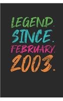 Legend Since February 2003