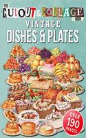 Cut Out And Collage Book Vintage Dishes And Plates