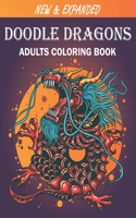 Doodle Dragons Adult Coloring Book