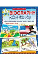 15 Easy Biography Mini-Books, Grades K-2: Grades K-2