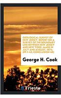 Geological Survey of New Jersey: Report on a Survey of the Boundary Line Between New Jersey and New York: Made in July and August, 1874; (pp.1-43; con