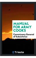 Manual for Army Cooks