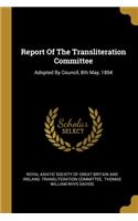 Report Of The Transliteration Committee