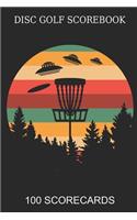Disc Golf Scorebook 100 Scorecards