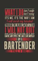 Notebook: Notebook: Bartender (120 pages, ruled)