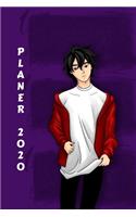 Planer 2020: Terminplaner Monatsplaner und Wochenplaner Organizer Jugendlicher Junge Anime Manga Art