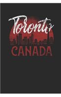 Toronto Skyline: Graph Paper Notebook (6" x 9" - 120 pages) Amazing Canada Notebook Design for Gift / Daily Journals / School