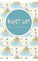 Bucket List für Freundinnen